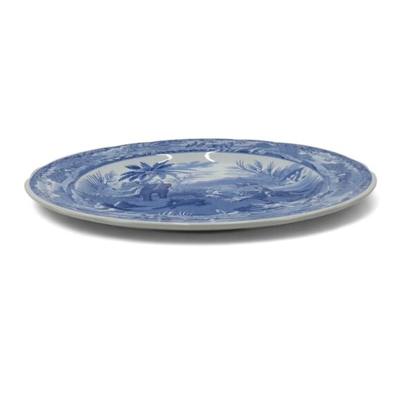 SPODE Blue INDIAN Sporting Engravers' Archive Collection Plate Porcelain 10" - Picture 7 of 9